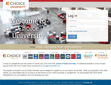 Tablet Screenshot of choiceuniversity.net